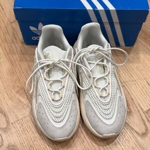 Adidas Ozelia Cream and White Athletic Shoes